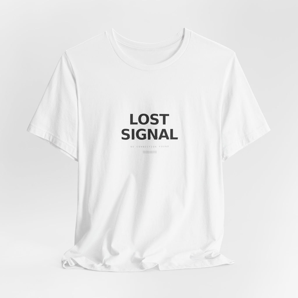 Lost Signal Graphic T-Shirt — Glitch Streetwear Tee | VOSKT