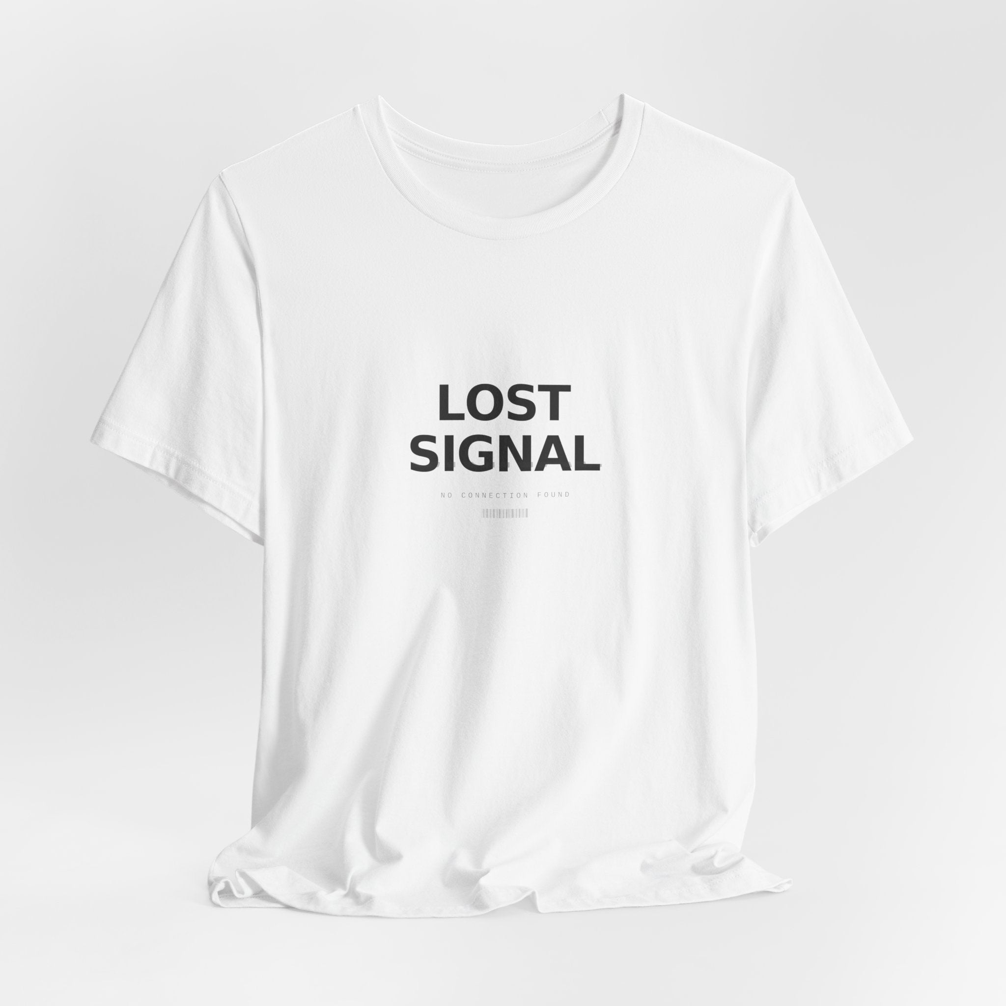 Lost Signal Graphic T-Shirt — Glitch Streetwear Tee | VOSKT