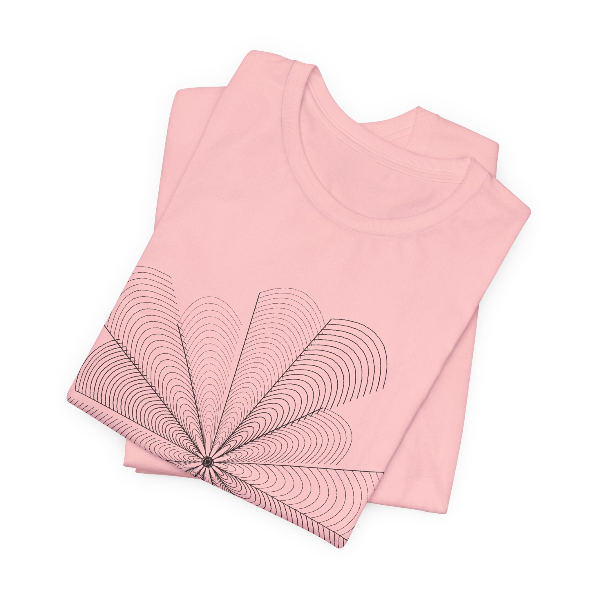 Optical Illusion Tee — Geometric Line Art T-Shirt | VOSKT