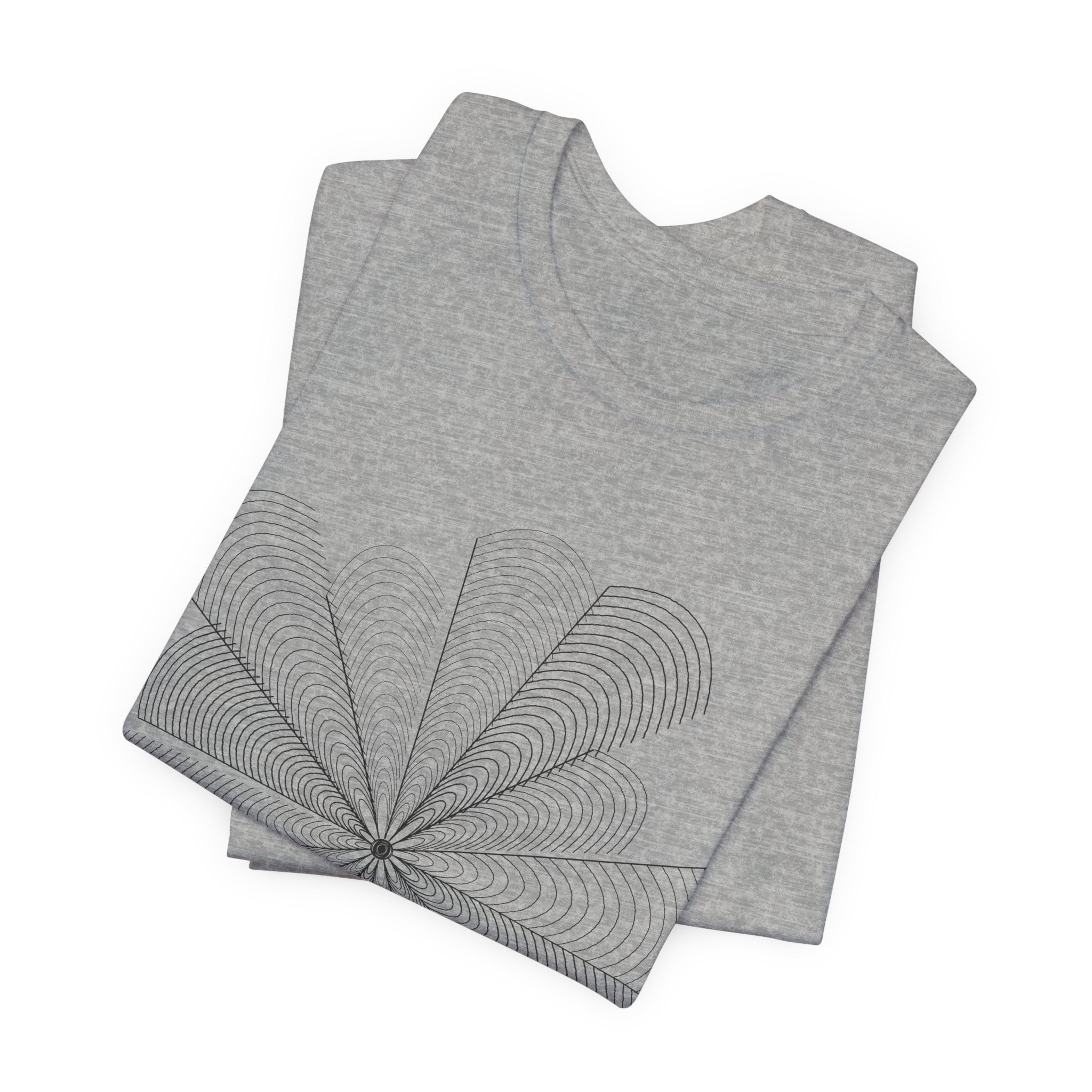 Optical Illusion Tee — Geometric Line Art T-Shirt | VOSKT
