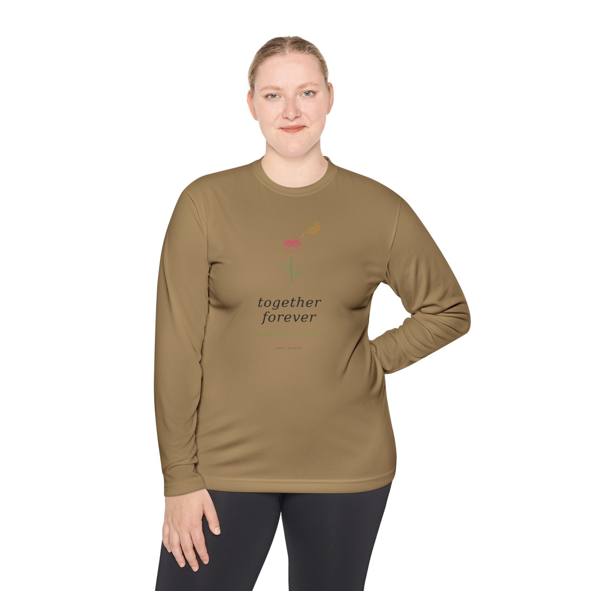 Together Forever Longsleeve — Ironic Floral Graphic Tee | VOSKT