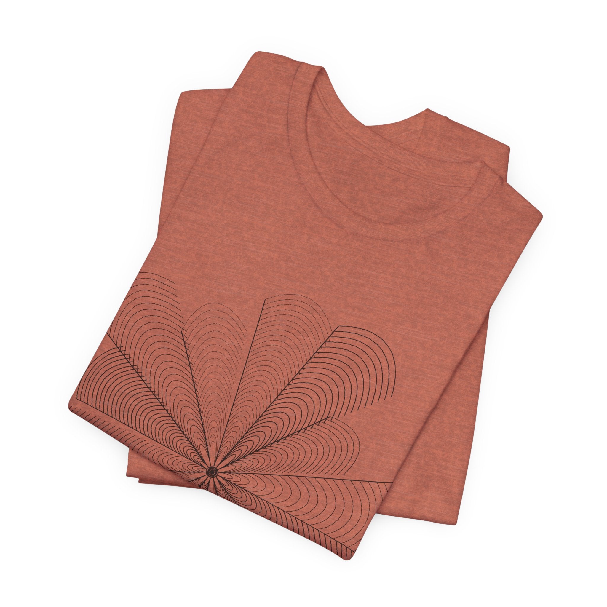 Optical Illusion Tee — Geometric Line Art T-Shirt | VOSKT