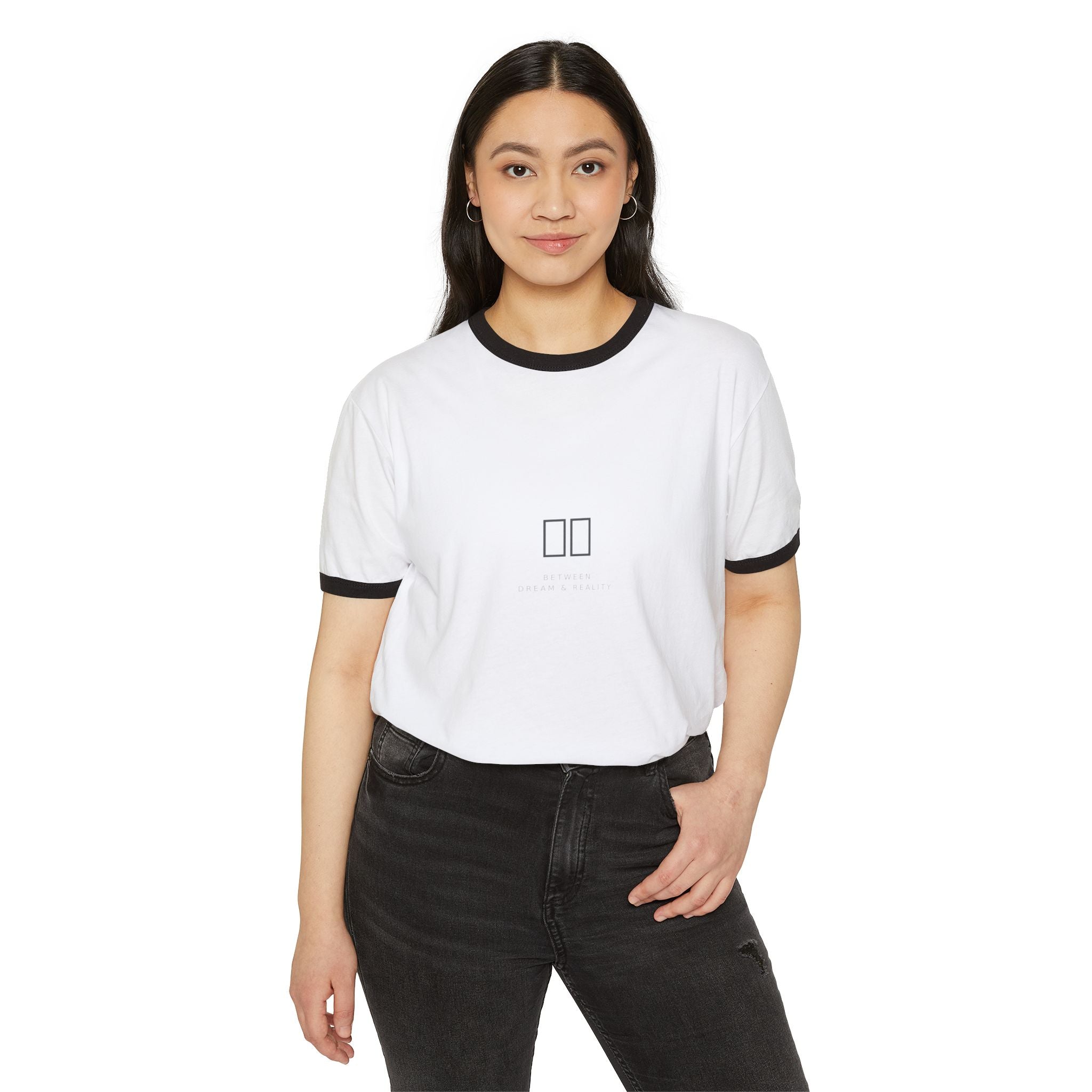 夢現 Dream Reality Ringer Tee — Japanese Kanji Vintage Shirt | VOSKT