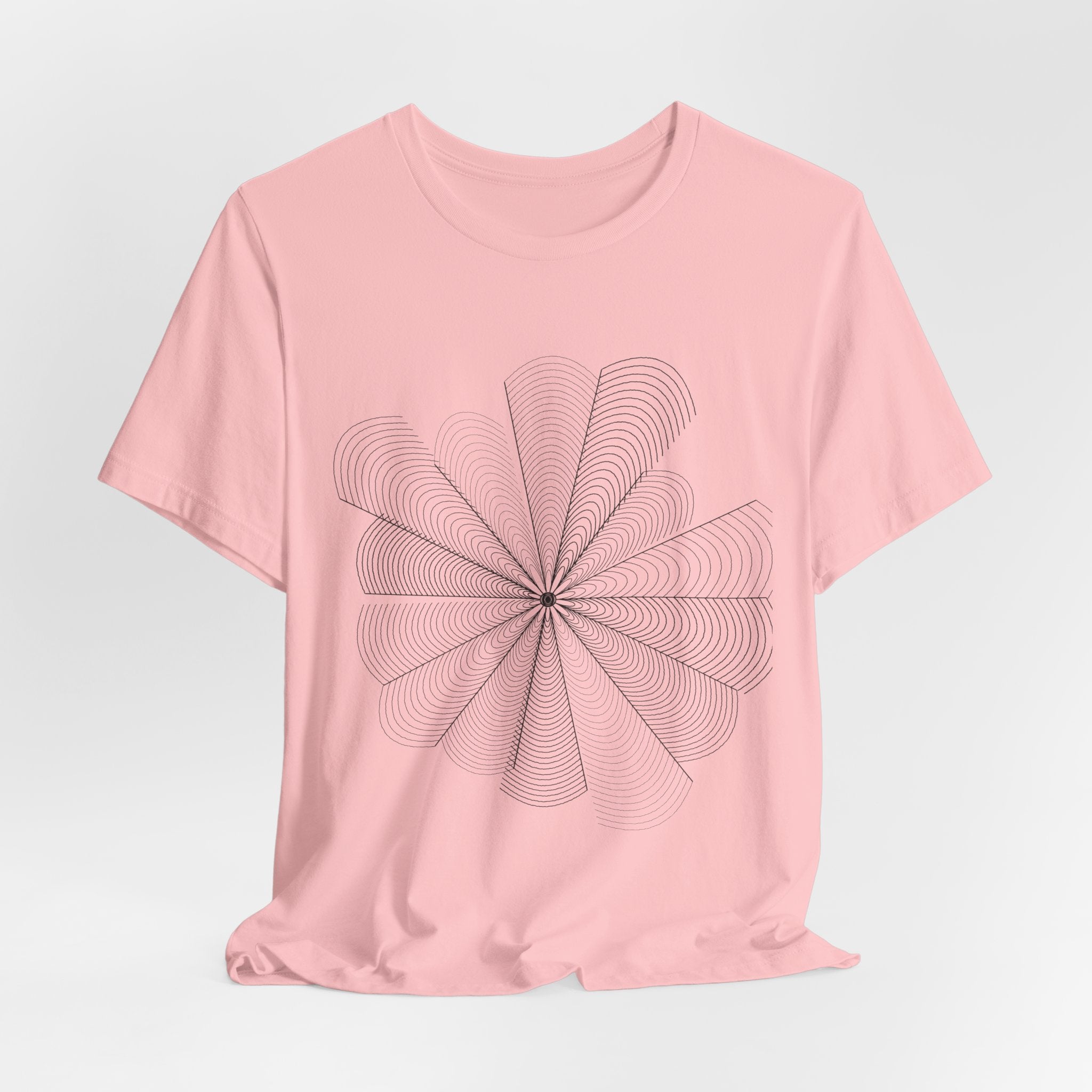 Optical Illusion Tee — Geometric Line Art T-Shirt | VOSKT