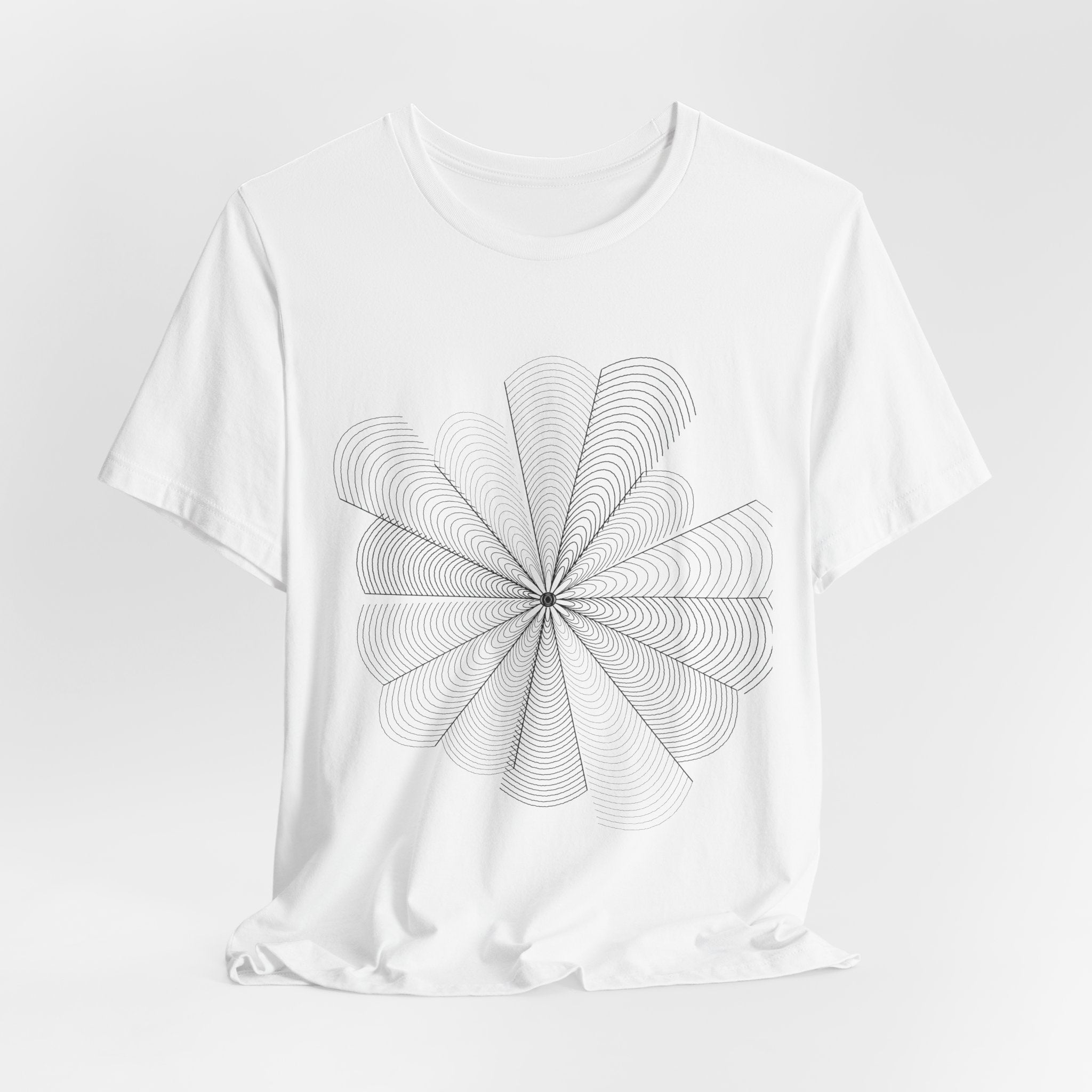 Optical Illusion Tee — Geometric Line Art T-Shirt | VOSKT
