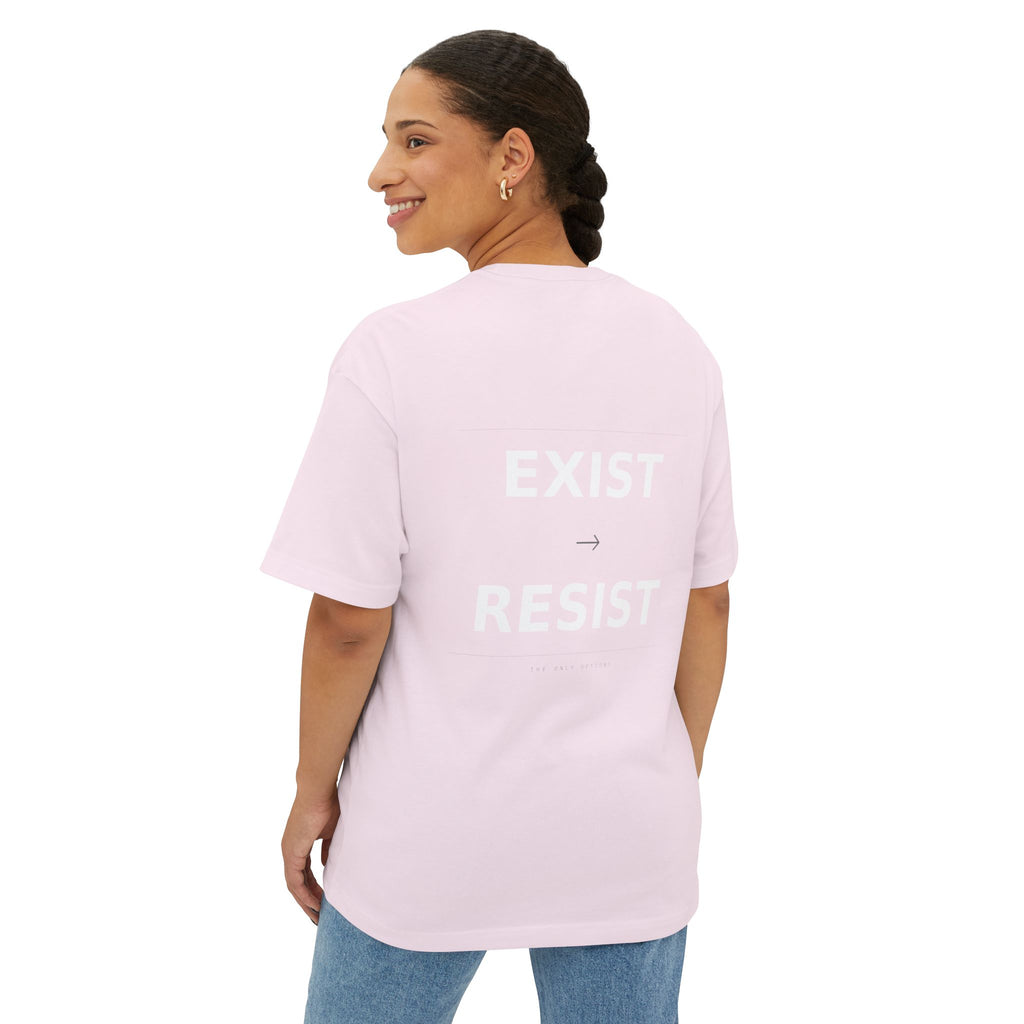 Exist → Resist Oversized Tee — Statement Typography T-Shirt | VOSKT