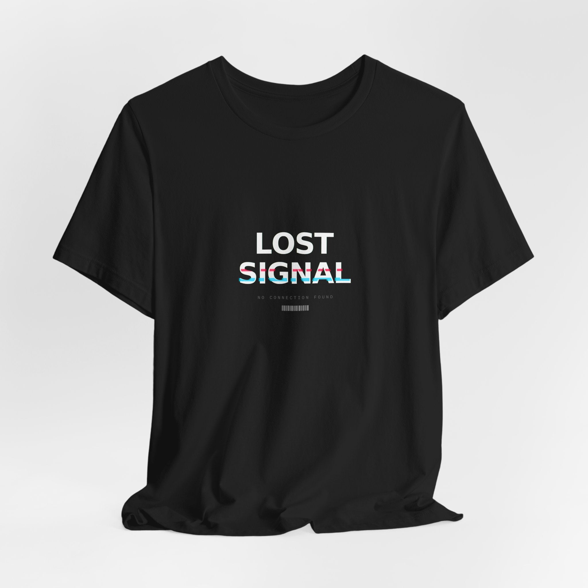 Lost Signal Graphic T-Shirt — Glitch Streetwear Tee | VOSKT