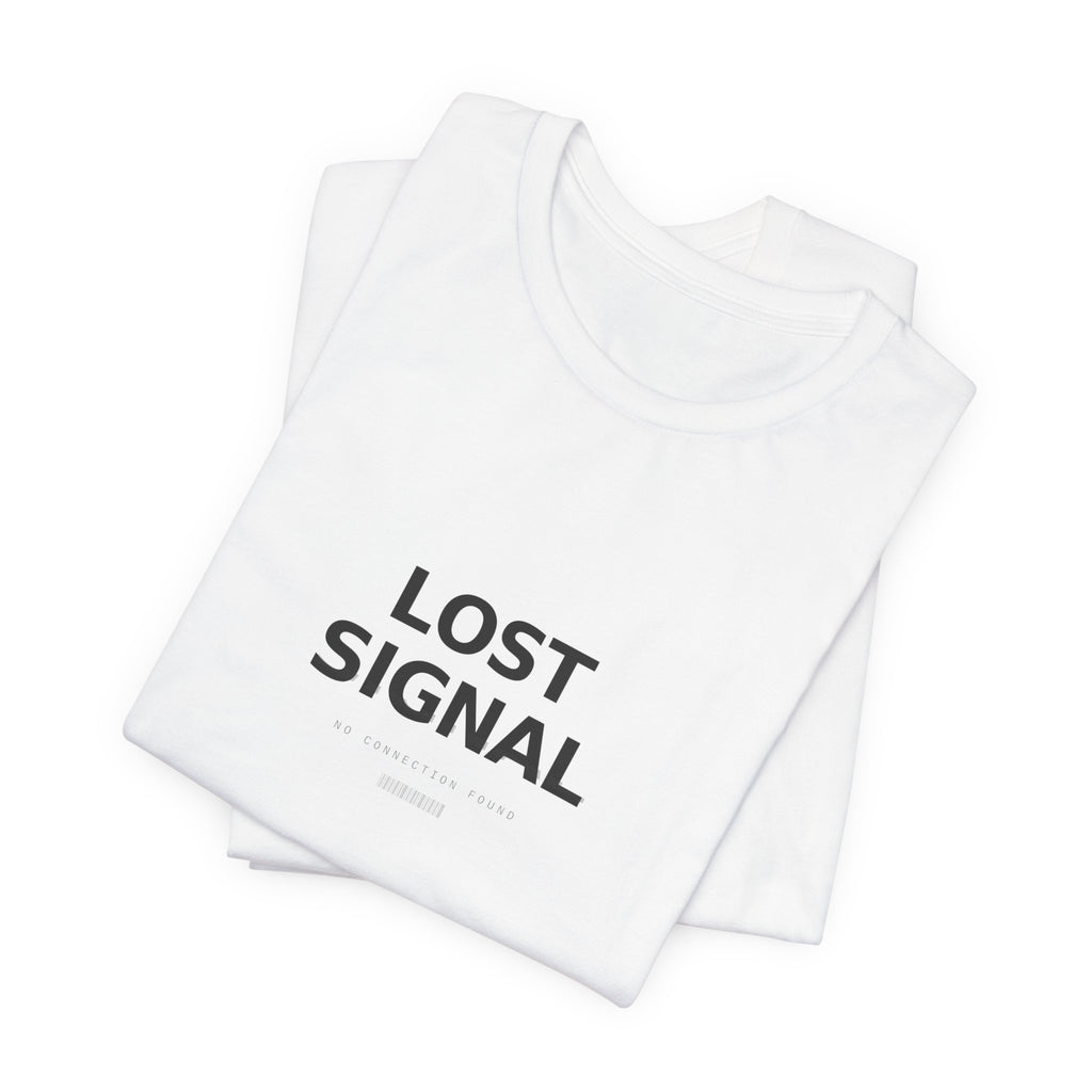 Lost Signal Graphic T-Shirt — Glitch Streetwear Tee | VOSKT