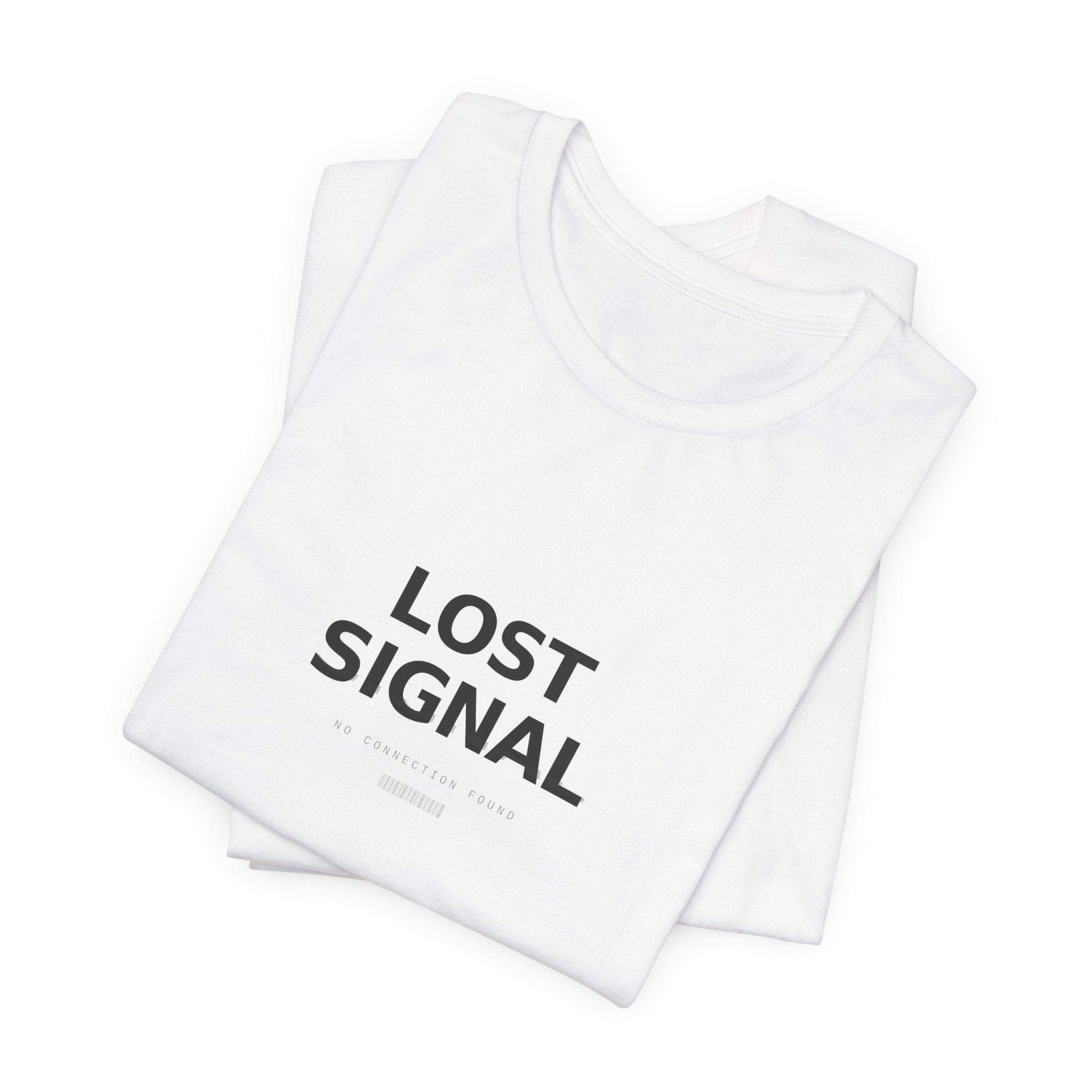 Lost Signal Graphic T-Shirt — Glitch Streetwear Tee | VOSKT
