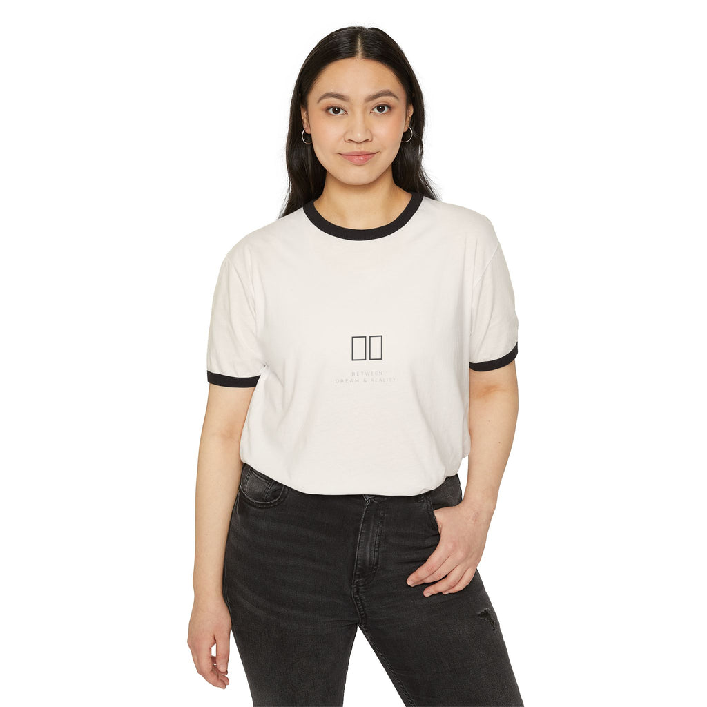夢現 Dream Reality Ringer Tee — Japanese Kanji Vintage Shirt | VOSKT
