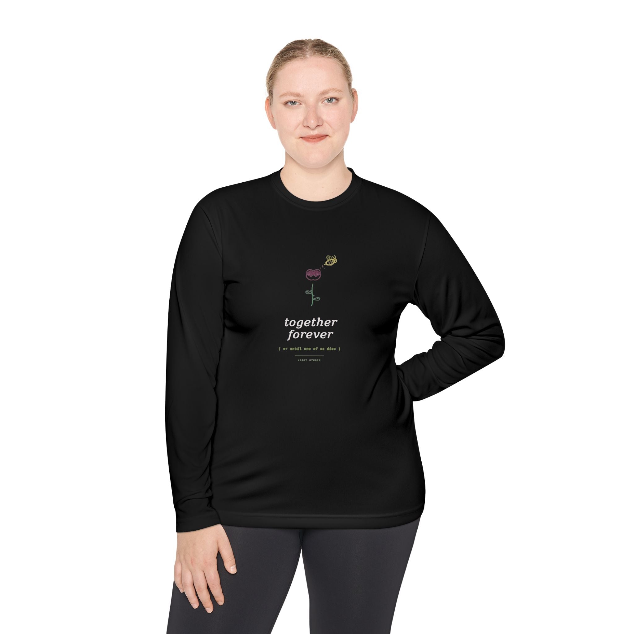 Together Forever Longsleeve — Ironic Floral Graphic Tee | VOSKT