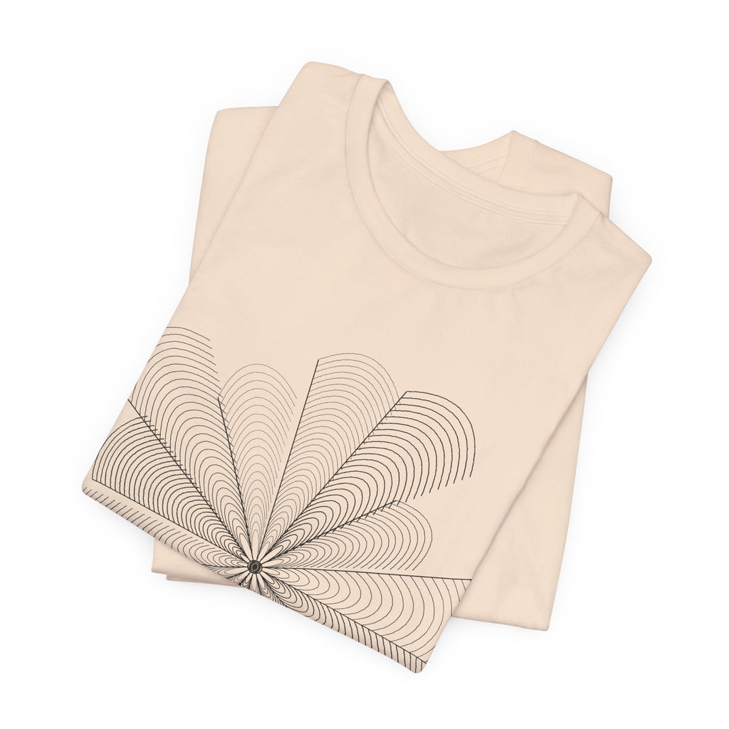 Optical Illusion Tee — Geometric Line Art T-Shirt | VOSKT
