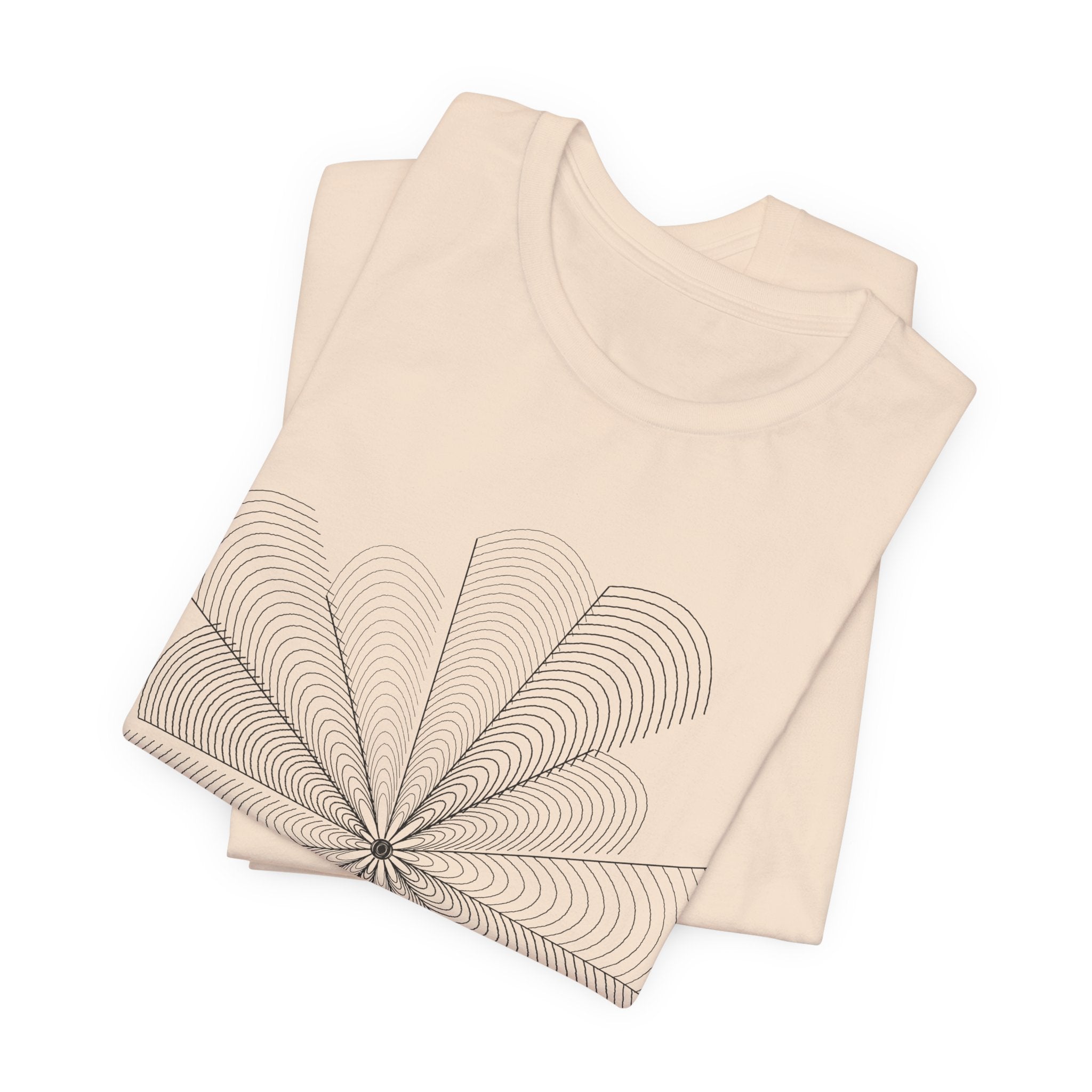 Optical Illusion Tee — Geometric Line Art T-Shirt | VOSKT