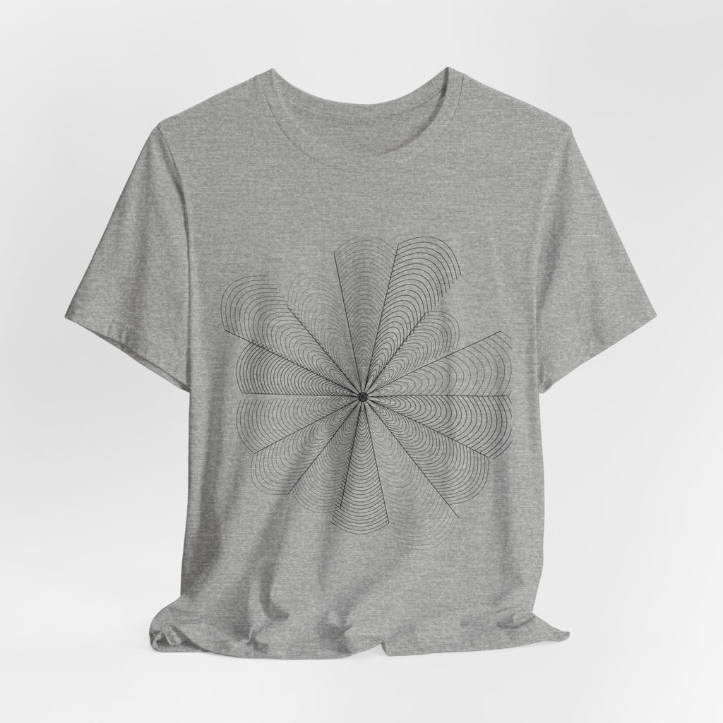 Optical Illusion Tee — Geometric Line Art T-Shirt | VOSKT