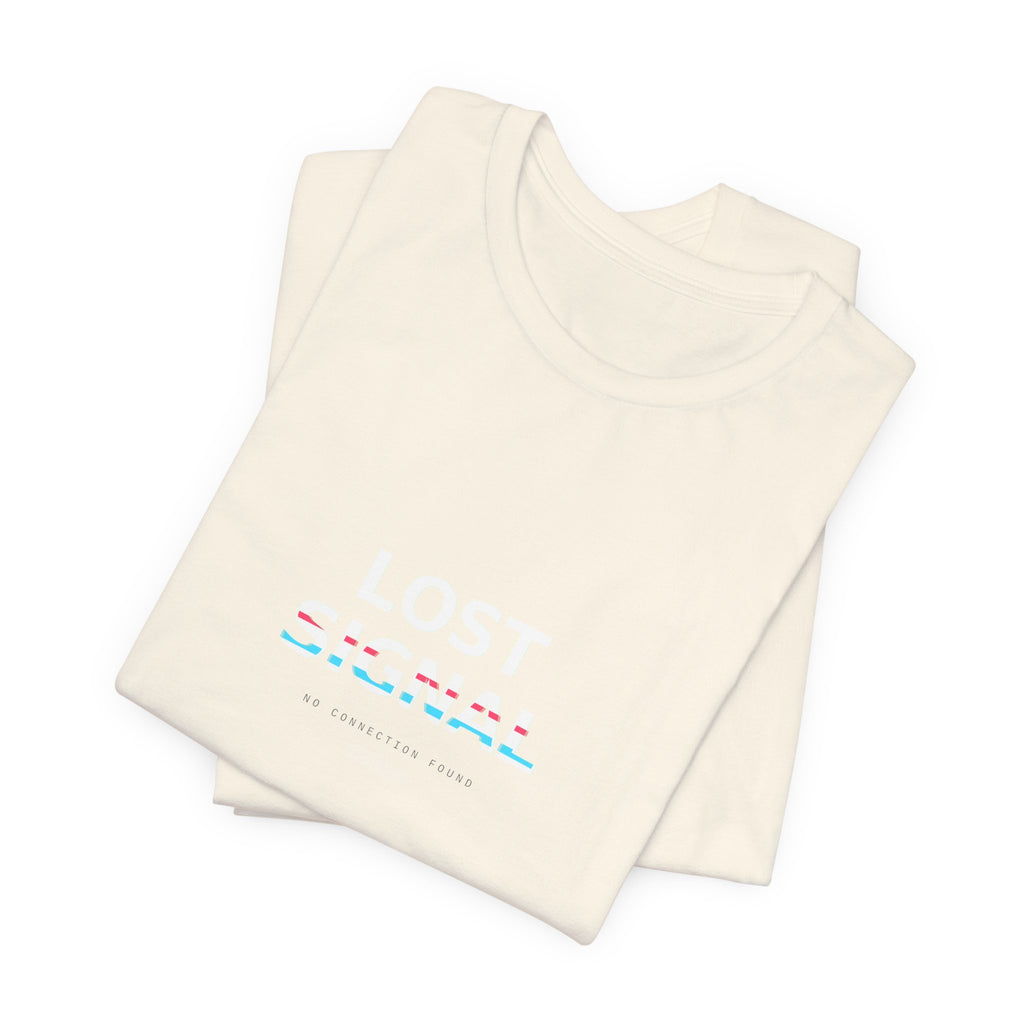 Lost Signal Graphic T-Shirt — Glitch Streetwear Tee | VOSKT