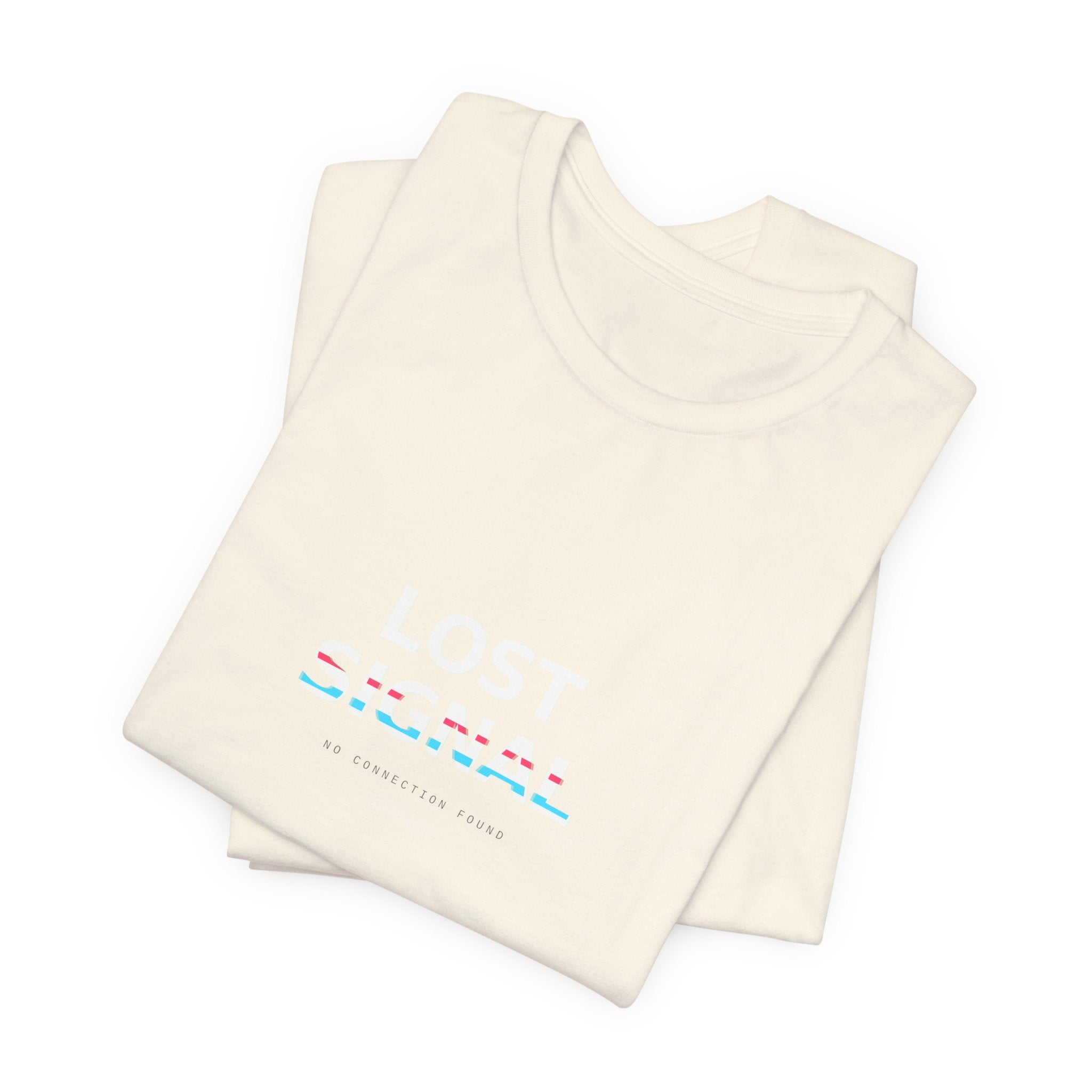Lost Signal Graphic T-Shirt — Glitch Streetwear Tee | VOSKT