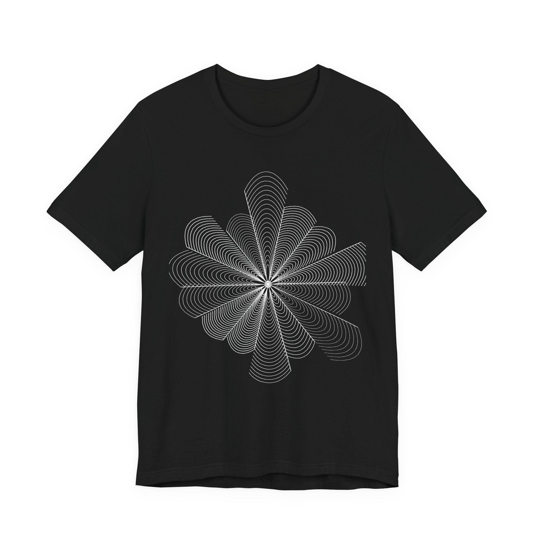 Optical Illusion Tee — Geometric Line Art T-Shirt | VOSKT