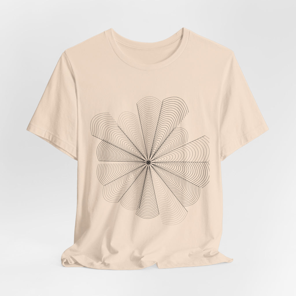 Optical Illusion Tee — Geometric Line Art T-Shirt | VOSKT