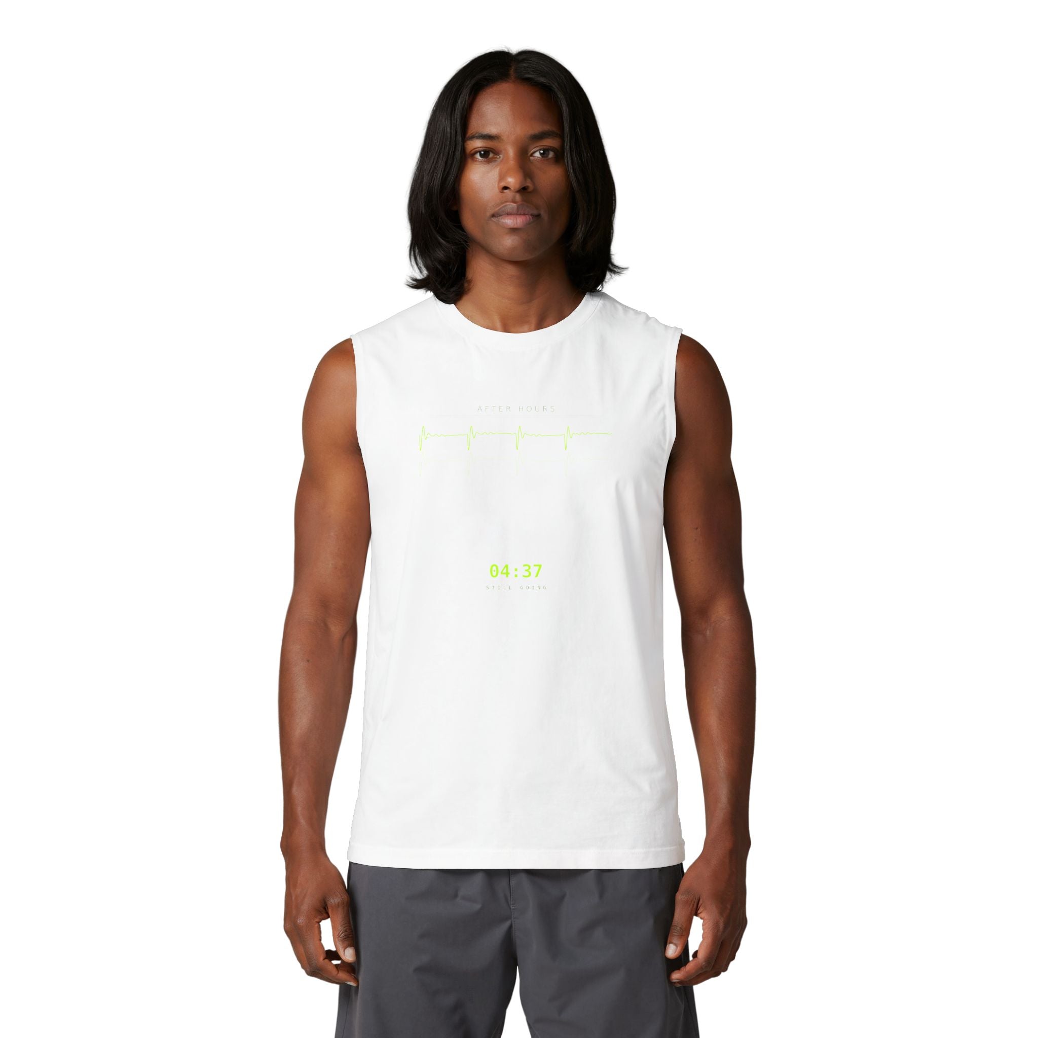 After Hours Muscle Tank — Techno Waveform Graphic Tank | VOSKT