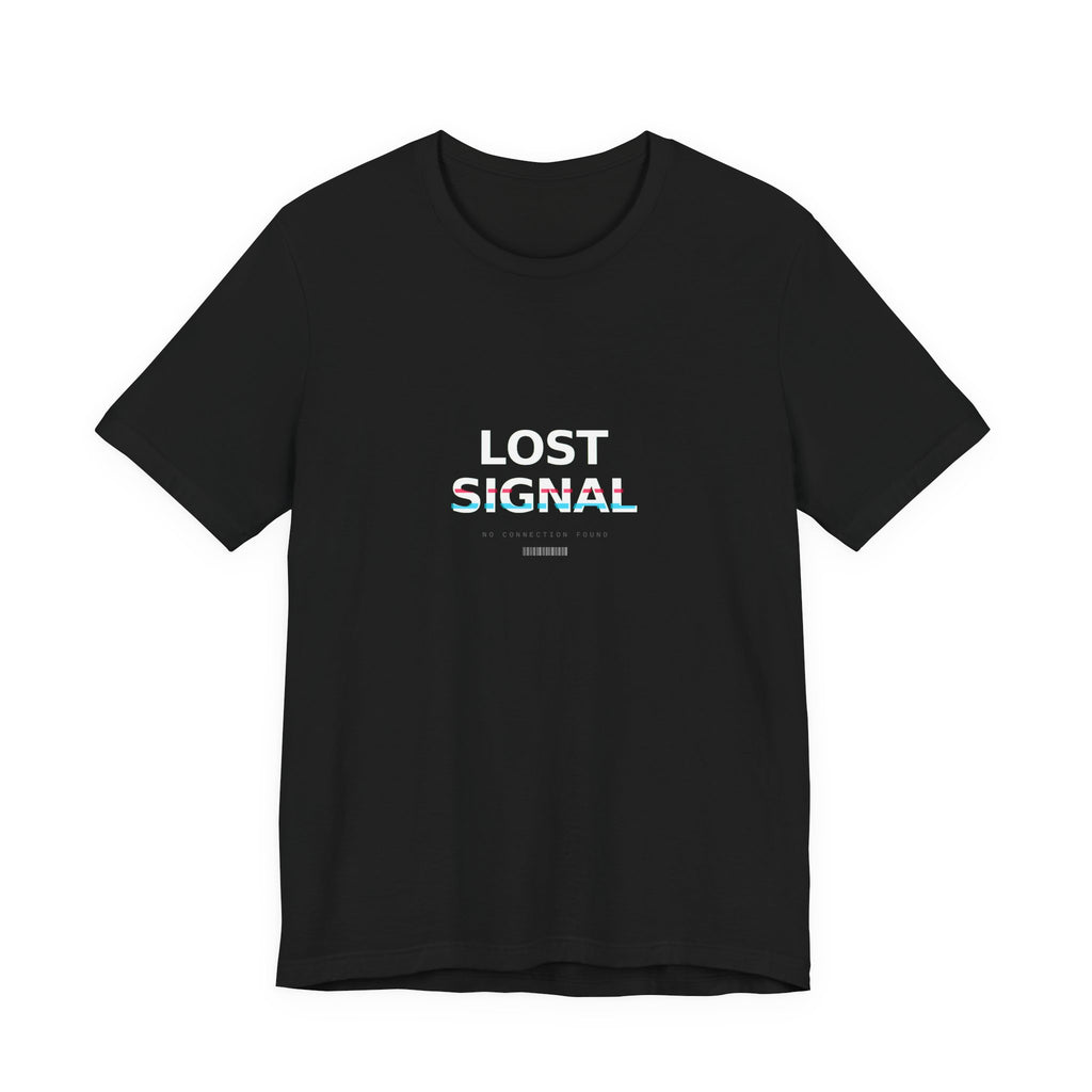 Lost Signal Graphic T-Shirt — Glitch Streetwear Tee | VOSKT