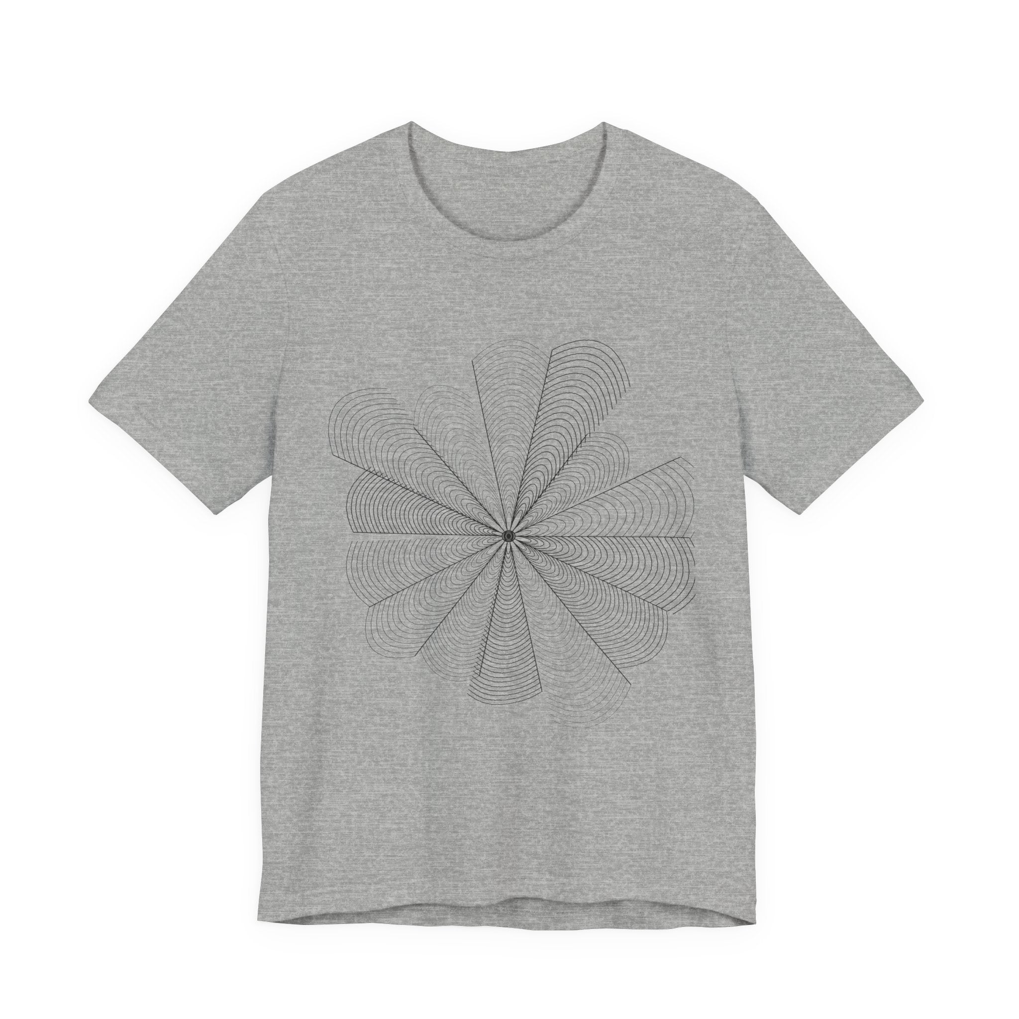 Optical Illusion Tee — Geometric Line Art T-Shirt | VOSKT