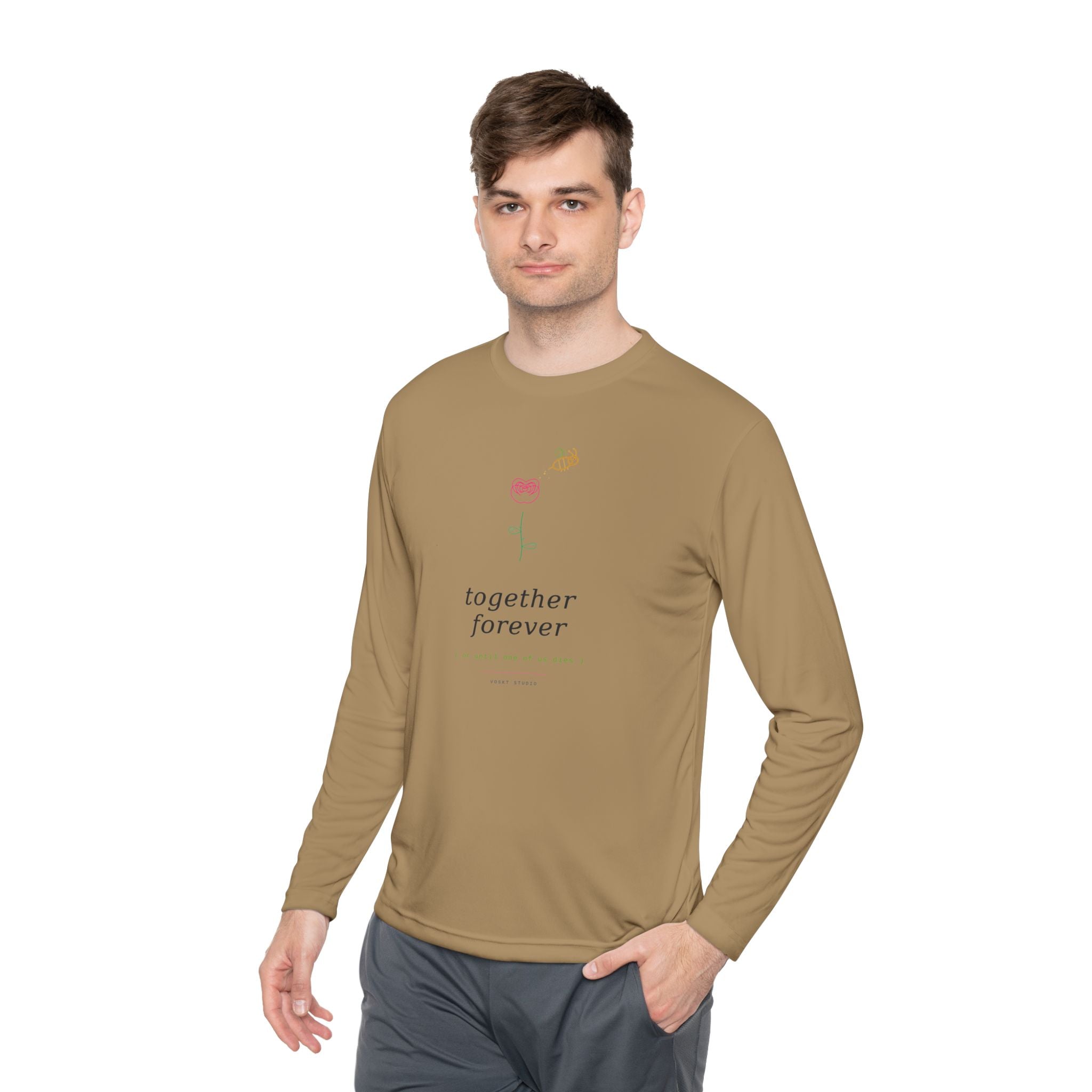 Together Forever Longsleeve — Ironic Floral Graphic Tee | VOSKT
