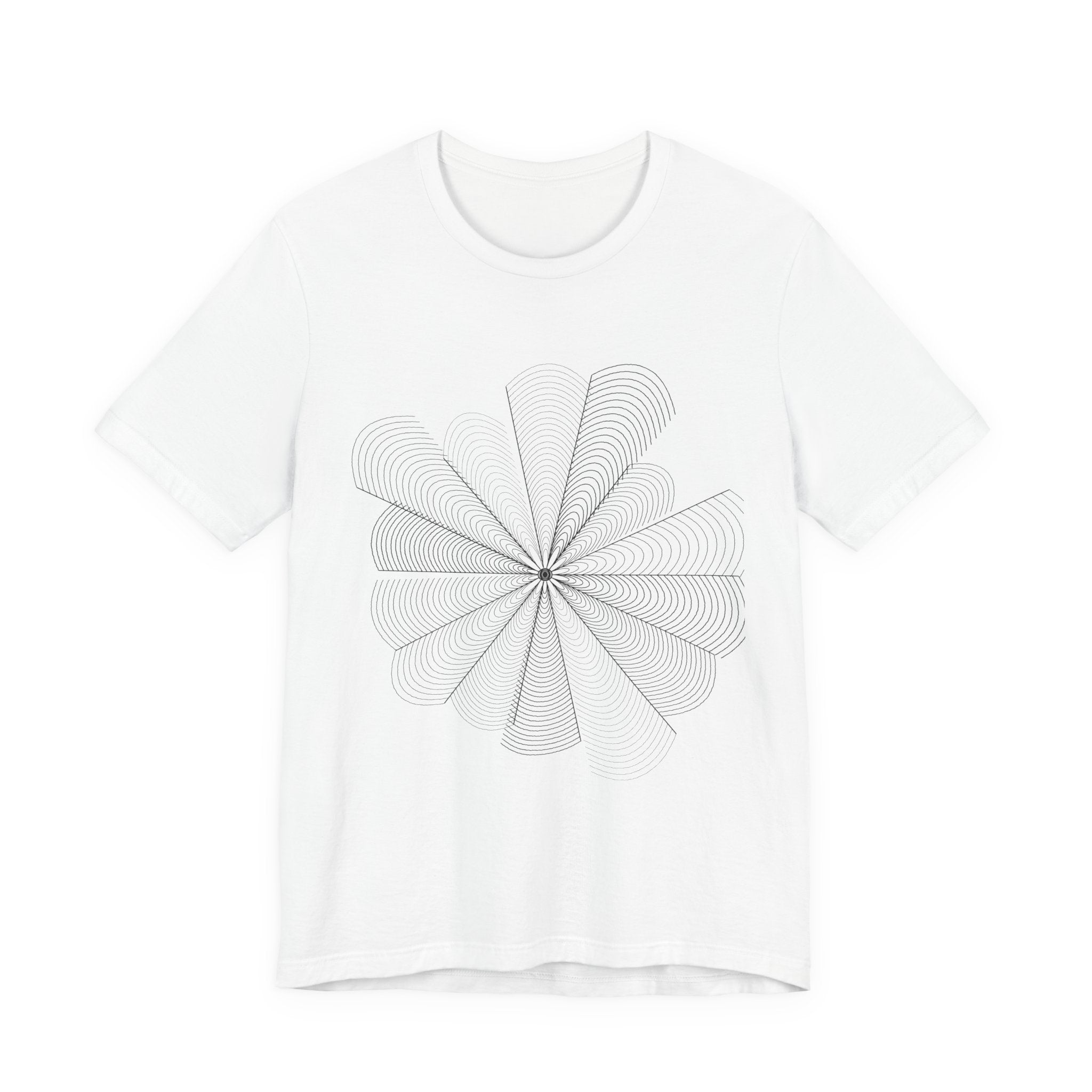 Optical Illusion Tee — Geometric Line Art T-Shirt | VOSKT