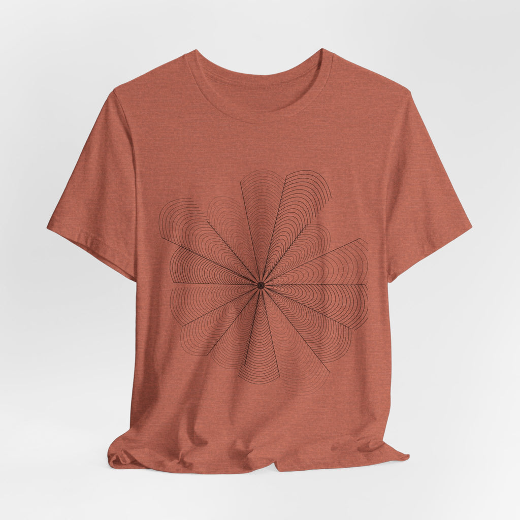 Optical Illusion Tee — Geometric Line Art T-Shirt | VOSKT