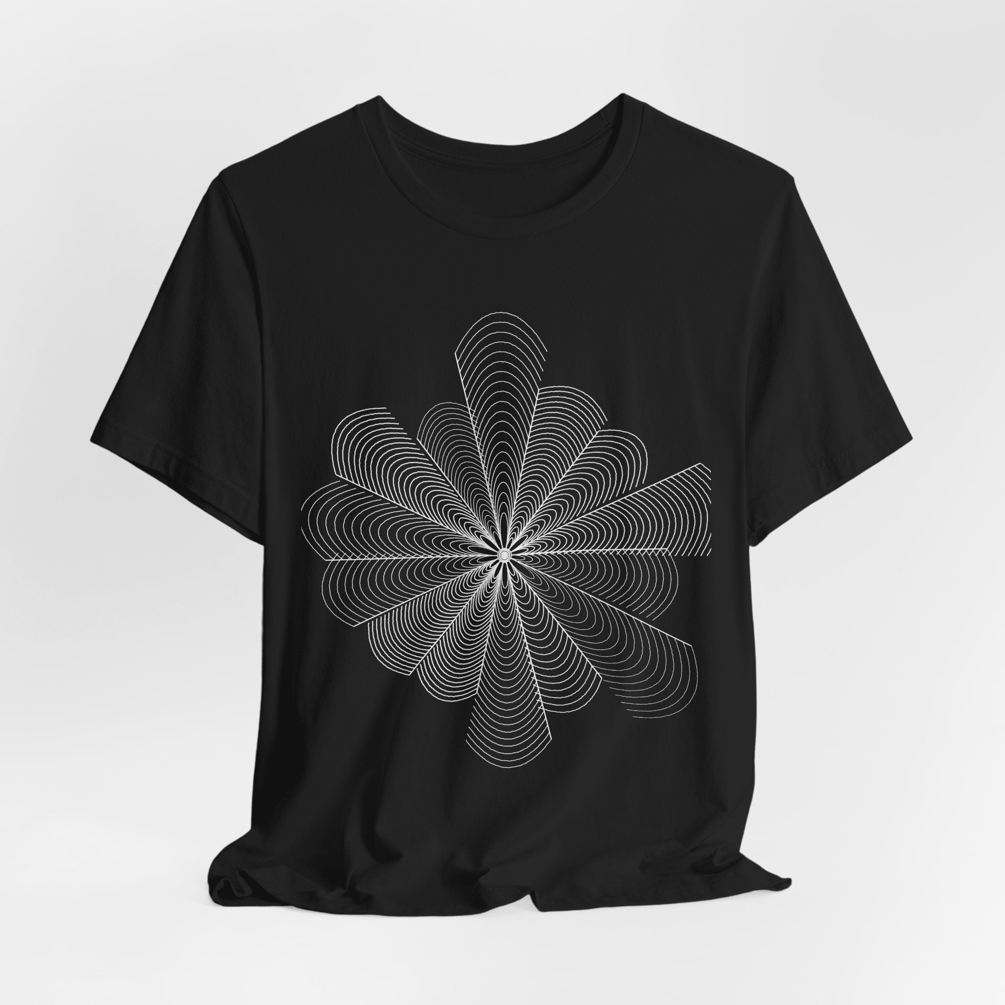 Optical Illusion Tee — Geometric Line Art T-Shirt | VOSKT