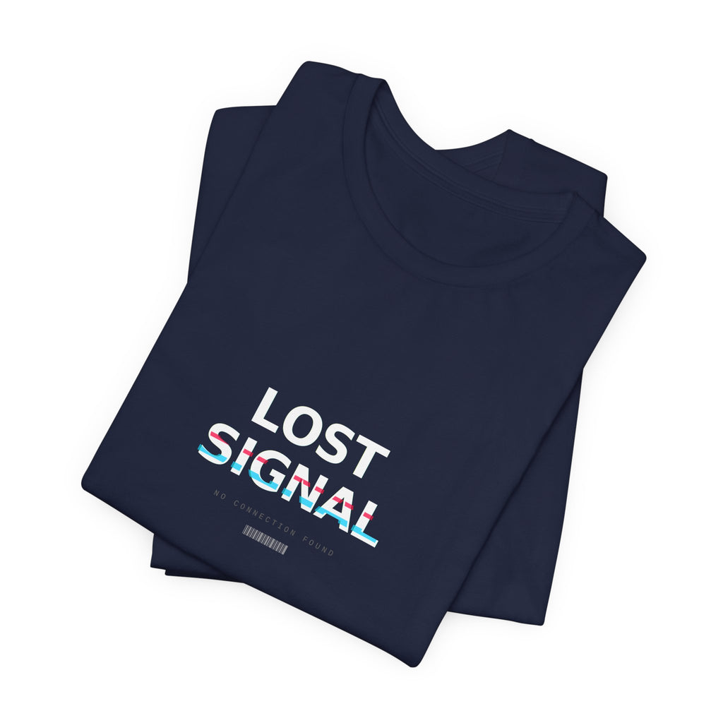 Lost Signal Graphic T-Shirt — Glitch Streetwear Tee | VOSKT