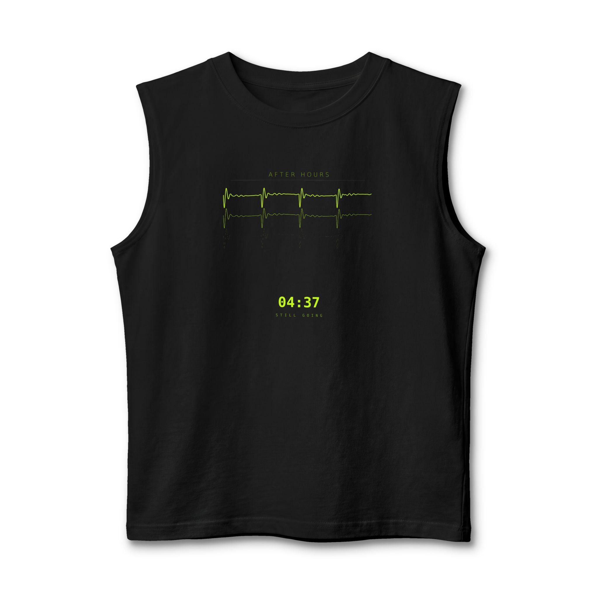 After Hours Muscle Tank — Techno Waveform Graphic Tank | VOSKT
