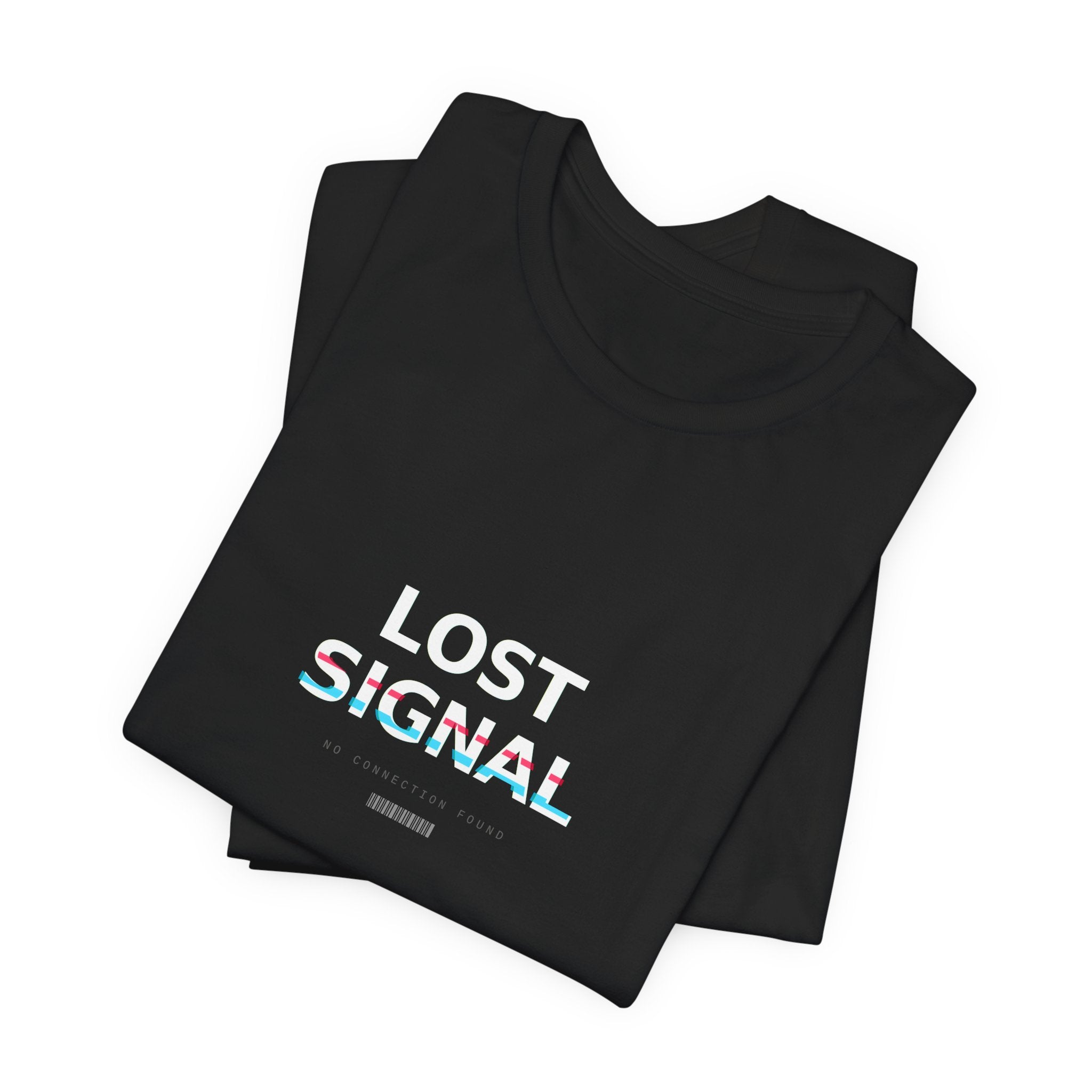 Lost Signal Graphic T-Shirt — Glitch Streetwear Tee | VOSKT