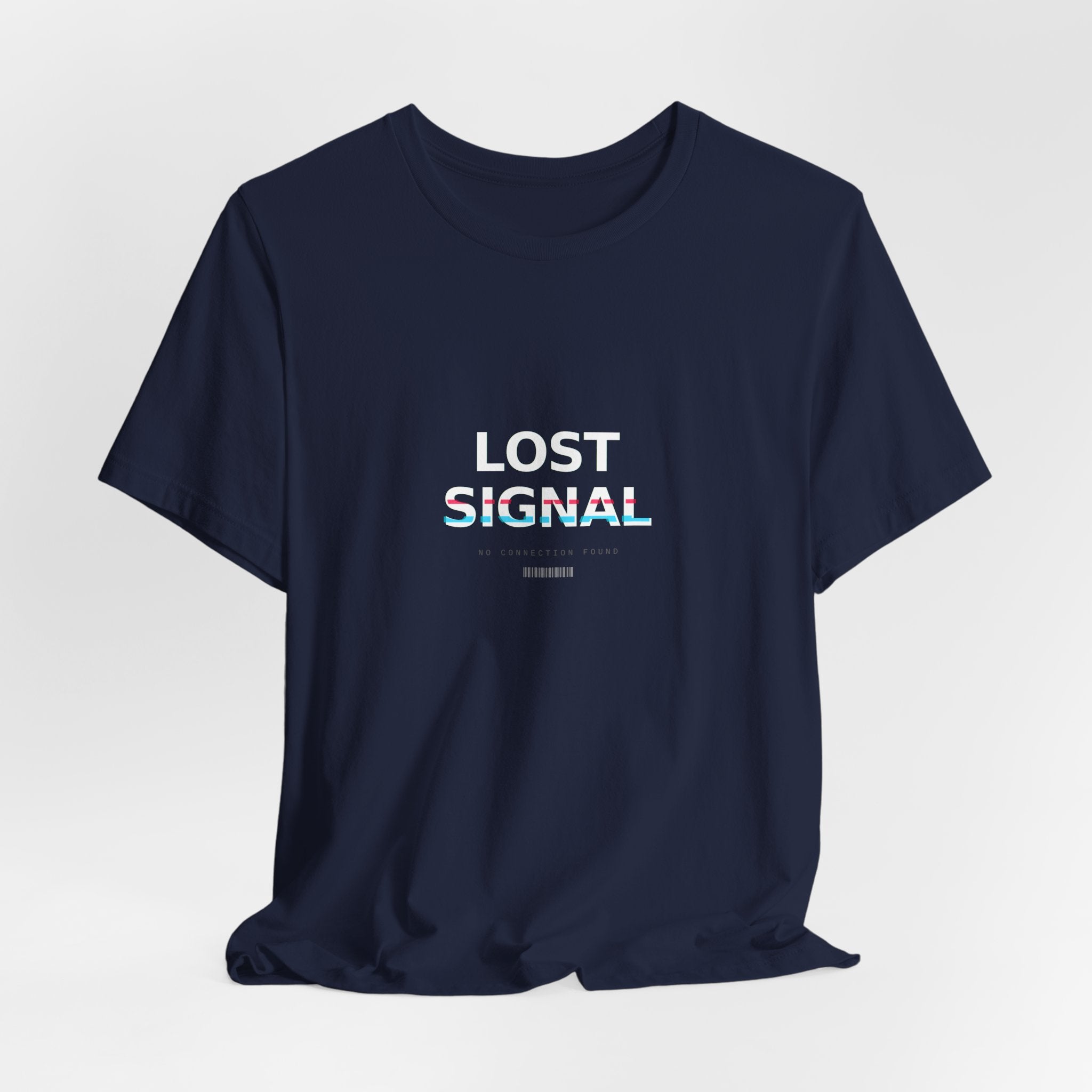 Lost Signal Graphic T-Shirt — Glitch Streetwear Tee | VOSKT