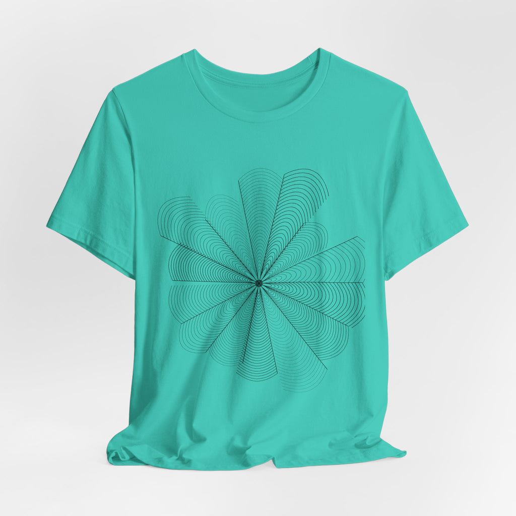 Optical Illusion Tee — Geometric Line Art T-Shirt | VOSKT